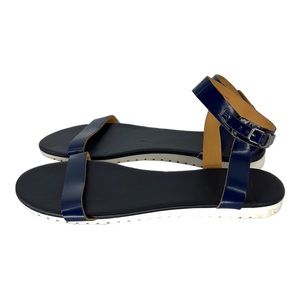 J. Crew Navy Patent Leather Sandal